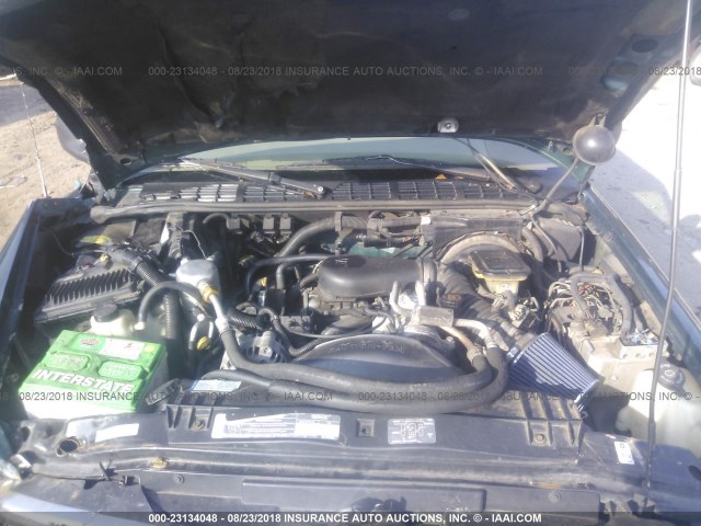 1GNDT13W3T2290409 - 1996 CHEVROLET BLAZER GREEN photo 10