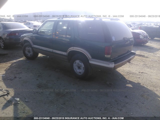 1GNDT13W3T2290409 - 1996 CHEVROLET BLAZER GREEN photo 3