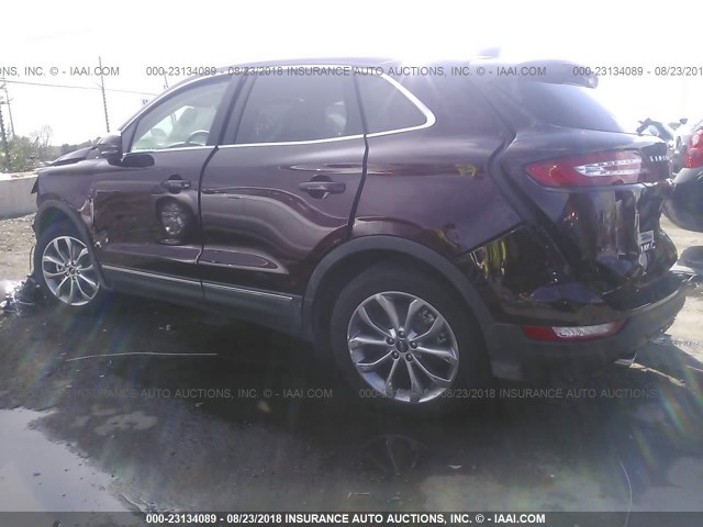5LMCJ2C9XHUL71034 - 2017 LINCOLN MKC SELECT MAROON photo 3