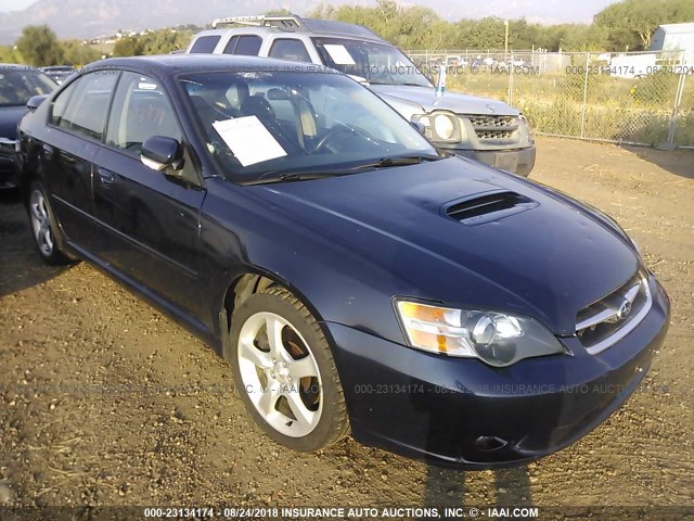 4S3BL686654204815 - 2005 SUBARU LEGACY GT BLUE photo 1