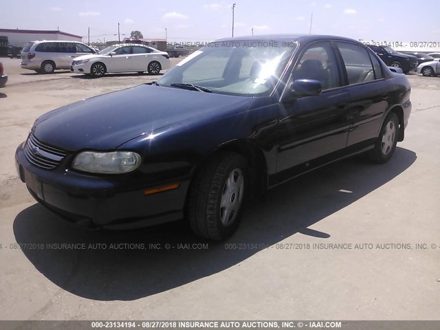1G1NE52J816167918 - 2001 CHEVROLET MALIBU LS Mavi foto 2
