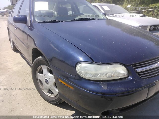 1G1NE52J816167918 - 2001 CHEVROLET MALIBU LS Mavi foto 6