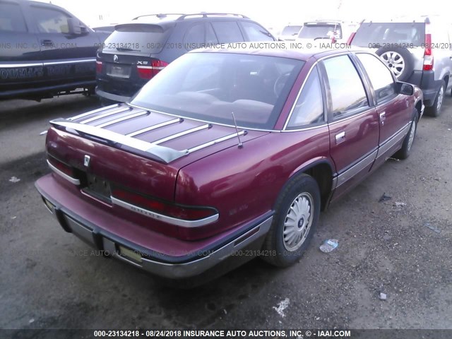 2G4WD54L5M1802792 - 1991 BUICK REGAL LIMITED RED photo 4