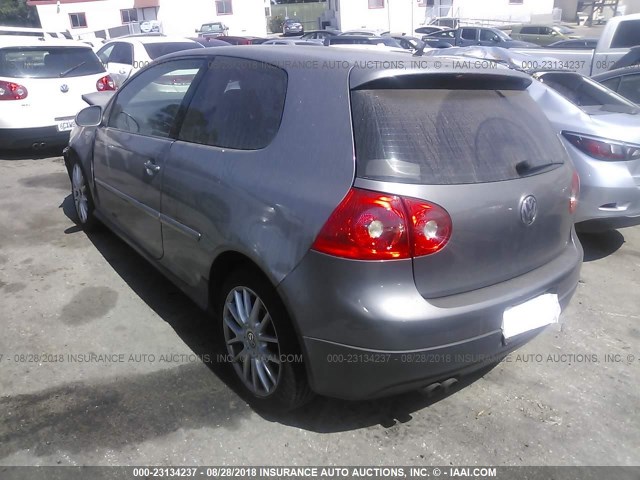 WVWFV71K77W112645 - 2007 VOLKSWAGEN NEW GTI FAHRENHEIT GRAY photo 3