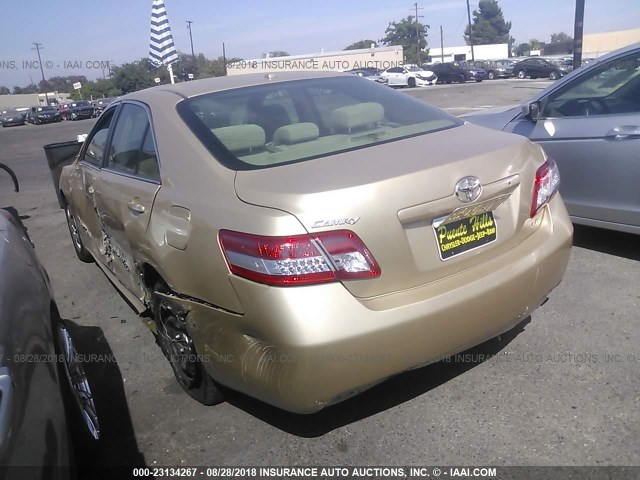 4T1BF3EK3BU213289 - 2011 TOYOTA CAMRY SE/LE/XLE ოქროსფერი ფოტო 3