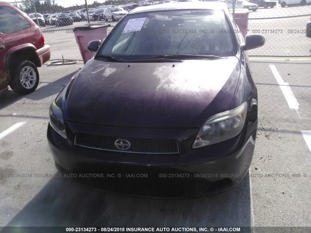 JTKDE177X50016850 - 2005 TOYOTA SCION TC 勃艮第红 照片 6