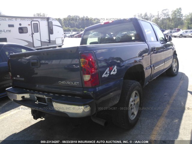 2GCEK13TX51239093 - 2005 CHEVROLET SILVERADO K1500 Dark Blue photo 4