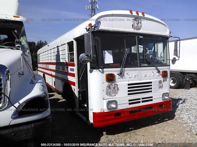 1BAAGCSH8MF040845 - 1991 BLUE BIRD SCHOOL BUS / TRANSIT BUS  WHITE photo 1