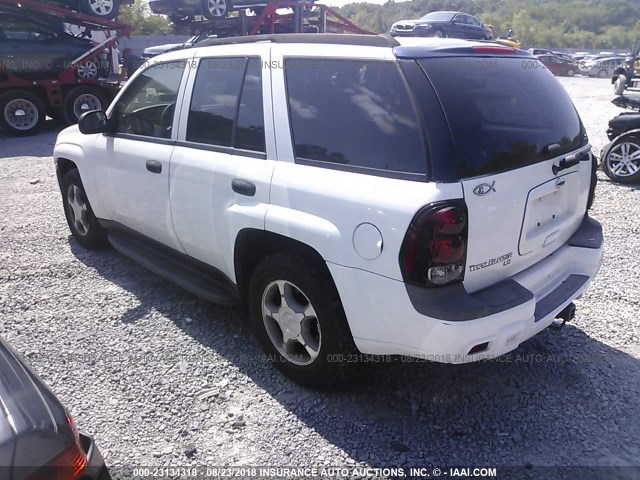 1GNDS13S172110785 - 2007 CHEVROLET TRAILBLAZER LS/LT WHITE photo 3