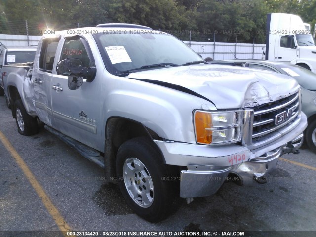 3GTP2VE7XDG369056 - 2013 GMC SIERRA K1500 SLE SILVER photo 1