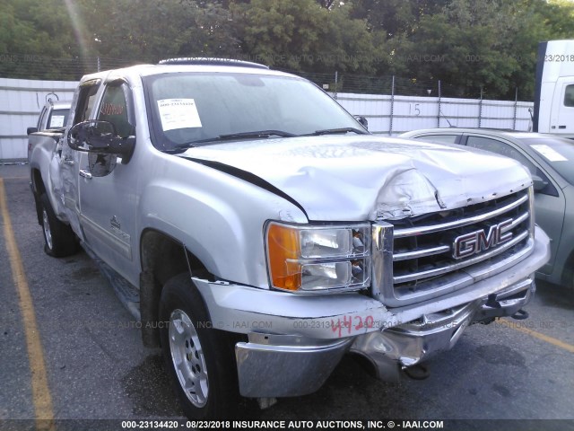 3GTP2VE7XDG369056 - 2013 GMC SIERRA K1500 SLE SILVER photo 6