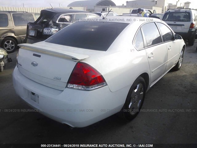 2G1WD58C869175839 - 2006 CHEVROLET IMPALA SUPER SPORT WHITE photo 4