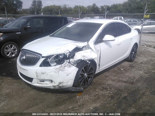 1G4PW5SK3G4164687 - 2016 BUICK VERANO SPORT TOURING WHITE photo 2