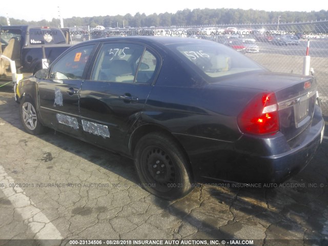 1G1ZS58N17F262852 - 2007 CHEVROLET MALIBU LS მუქი ლურჯი ფოტო 3
