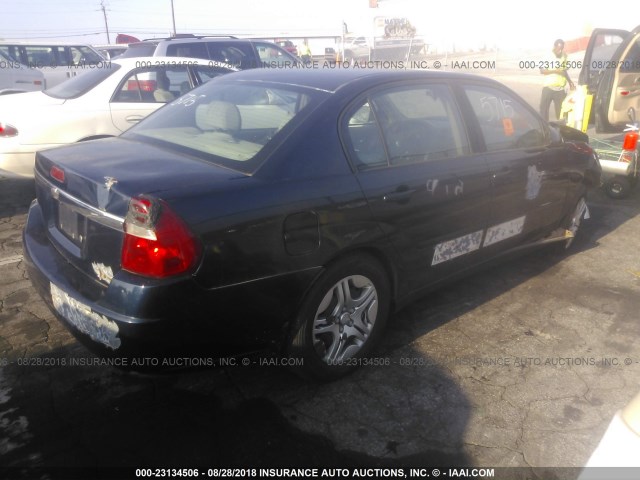 1G1ZS58N17F262852 - 2007 CHEVROLET MALIBU LS მუქი ლურჯი ფოტო 4