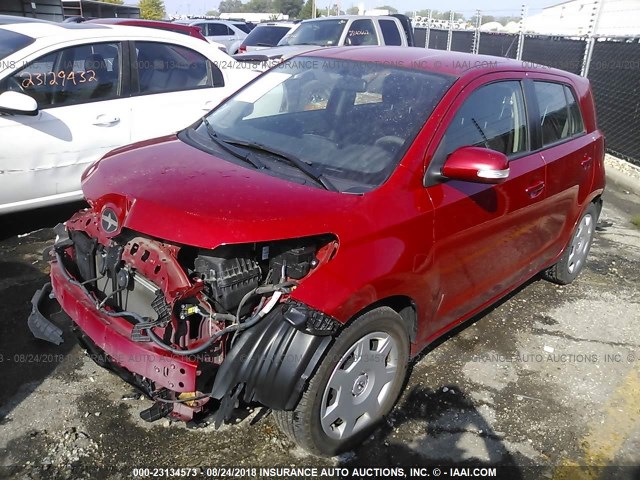 JTKKU10478J023067 - 2008 TOYOTA SCION XD RED photo 2