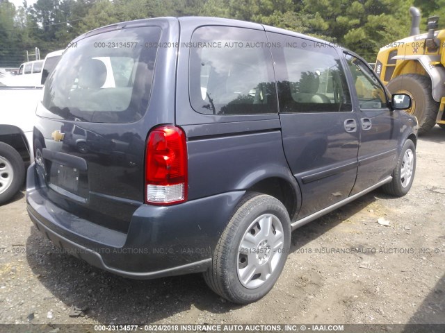 1GNDU23W08D149795 - 2008 CHEVROLET UPLANDER LS Dark Blue photo 4