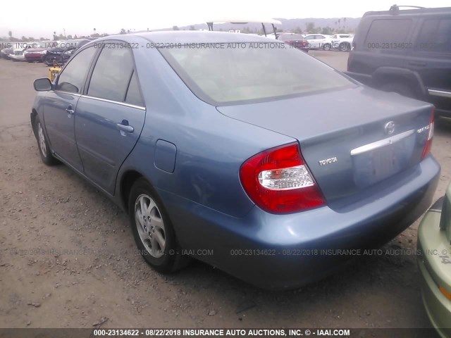 4T1BE30K04U795848 - 2004 TOYOTA CAMRY LE/XLE/SE 蓝色 照片 3