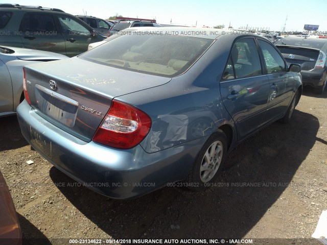 4T1BE30K04U795848 - 2004 TOYOTA CAMRY LE/XLE/SE 蓝色 照片 4