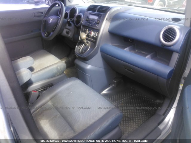 5J6YH28605L030390 - 2005 HONDA ELEMENT EX SILVER photo 5