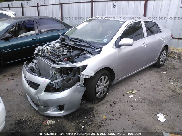 JTDBL40E09J013051 - 2009 TOYOTA COROLLA LE/XLE SILVER photo 2