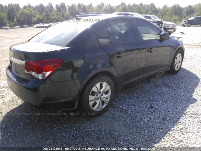 1G1PA5SH6E7471783 - 2014 CHEVROLET CRUZE LS GREEN photo 4