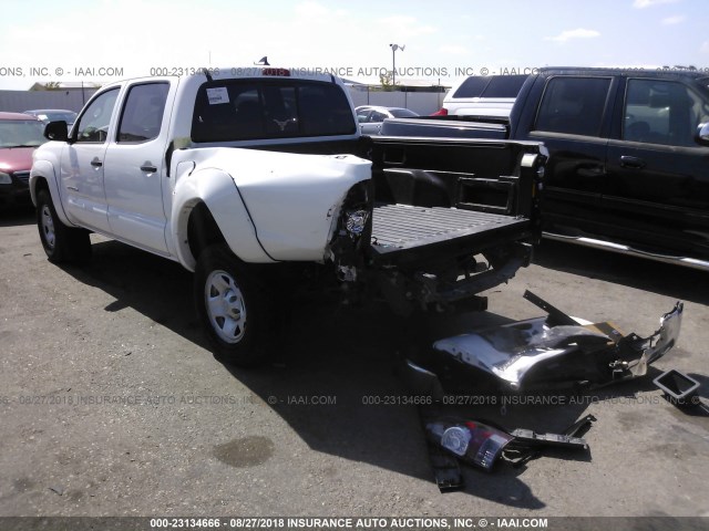 5TFJU4GN7CX020890 - 2012 TOYOTA TACOMA DOUBLE CAB PRERUNNER WHITE photo 3