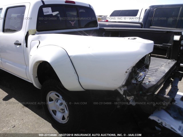 5TFJU4GN7CX020890 - 2012 TOYOTA TACOMA DOUBLE CAB PRERUNNER WHITE photo 6