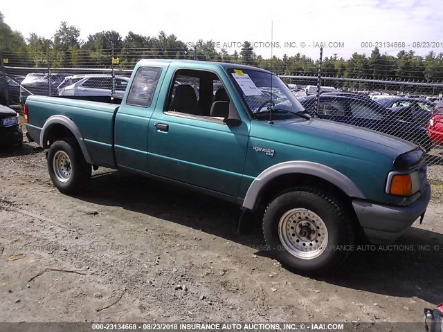 1FTCR15U3STA24489 - 1995 FORD RANGER SUPER CAB TEAL photo 1