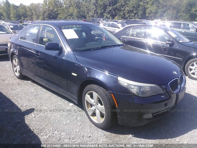 WBANV13528CZ52963 - 2008 BMW 528 XI BLUE photo 1