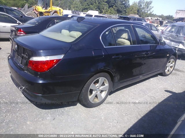 WBANV13528CZ52963 - 2008 BMW 528 XI BLUE photo 4