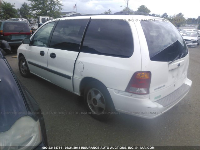 2FMZA51452BA62753 - 2002 FORD WINDSTAR LX WHITE photo 3