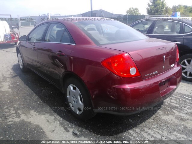 1G2ZF57B484179744 - 2008 PONTIAC G6 VALUE LEADER/BASE RED photo 3