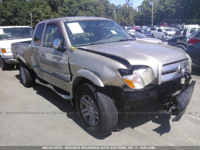 5TBRT34145S465574 - 2005 TOYOTA TUNDRA ACCESS CAB SR5 GOLD photo 1