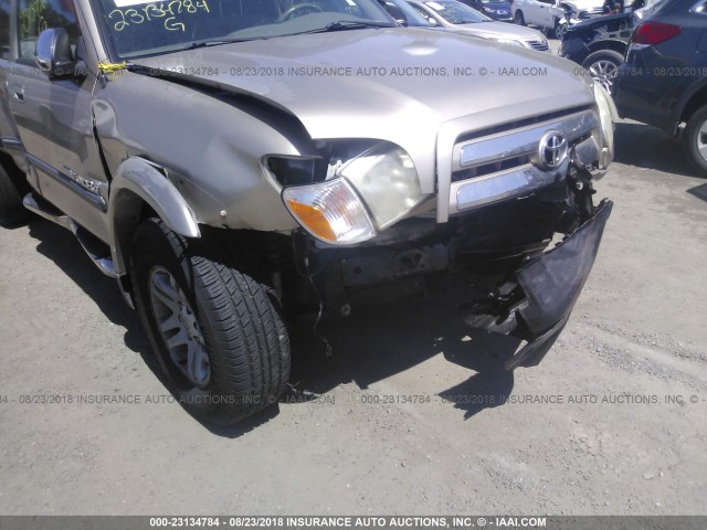 5TBRT34145S465574 - 2005 TOYOTA TUNDRA ACCESS CAB SR5 GOLD photo 6