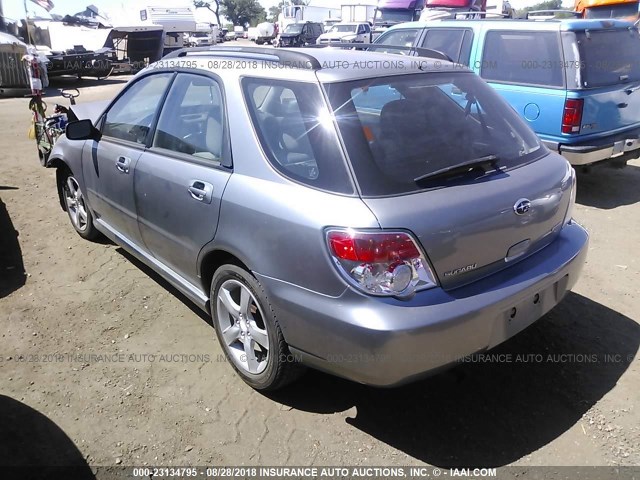 JF1GG61687H817928 - 2007 SUBARU IMPREZA 2.5I GRAY photo 3