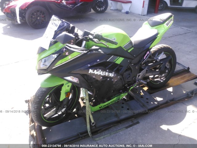 JKAEX8B13DDA05176 - 2013 KAWASAKI EX300 B GREEN photo 2