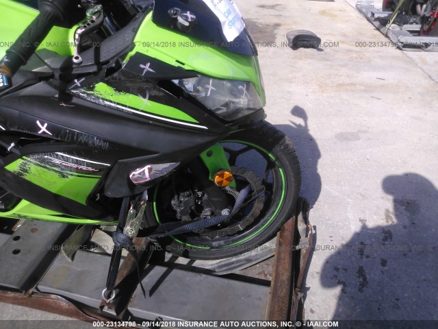 JKAEX8B13DDA05176 - 2013 KAWASAKI EX300 B GREEN photo 5