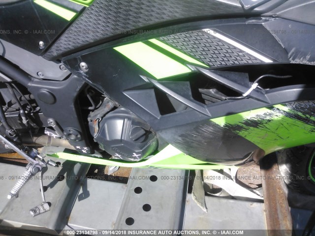 JKAEX8B13DDA05176 - 2013 KAWASAKI EX300 B GREEN photo 8