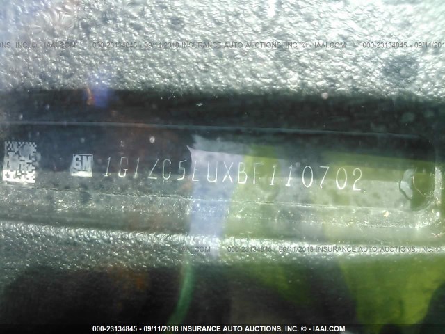 1G1ZC5EUXBF110702 - 2011 CHEVROLET MALIBU 1LT თეთრი ფოტო 9