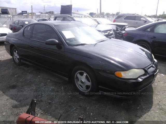 2G1WW12EX39204783 - 2003 CHEVROLET MONTE CARLO LS შავი ფოტო 1