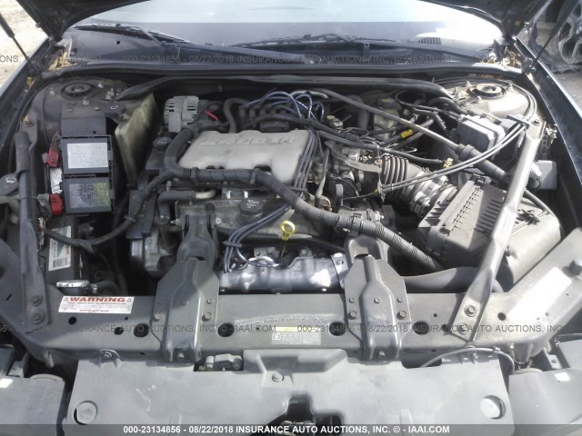 2G1WW12EX39204783 - 2003 CHEVROLET MONTE CARLO LS შავი ფოტო 10