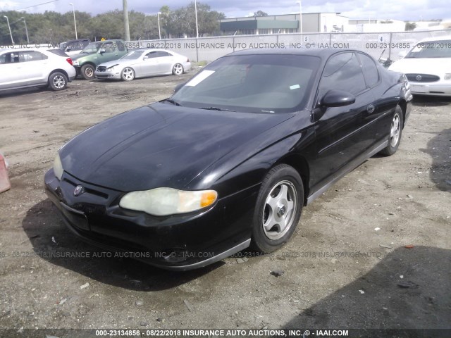 2G1WW12EX39204783 - 2003 CHEVROLET MONTE CARLO LS შავი ფოტო 2