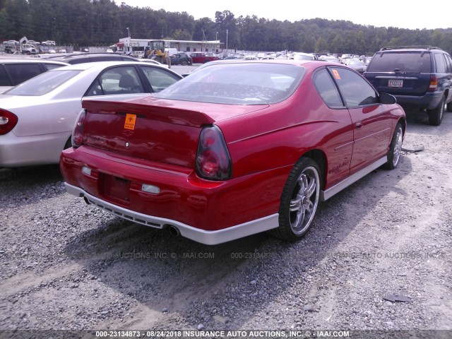 2G1WX12K839159913 - 2003 CHEVROLET MONTE CARLO SS წითელი ფოტო 4