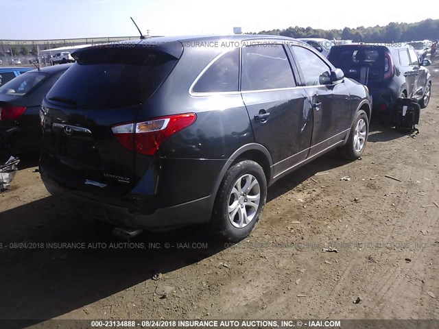 KM8NU73C47U007850 - 2007 HYUNDAI VERACRUZ GLS/SE/LIMITED BLACK photo 4