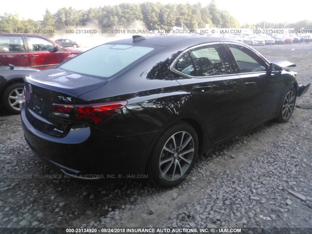 19UUB3F7XHA001391 - 2017 ACURA TLX ADVANCE შავი ფოტო 4