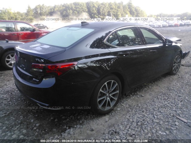 19UUB3F7XHA001391 - 2017 ACURA TLX ADVANCE BLACK photo 4