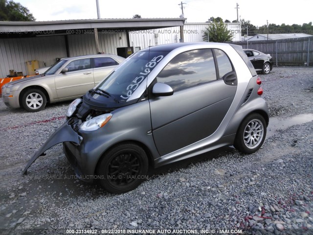 WMEEJ3BA1DK635685 - 2013 SMART FORTWO PURE/PASSION GRAY photo 2