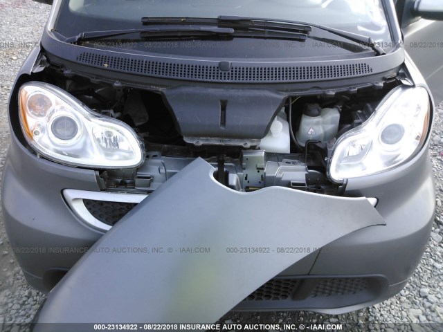 WMEEJ3BA1DK635685 - 2013 SMART FORTWO PURE/PASSION GRAY photo 6