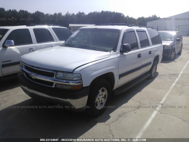 1GNEC16Z44J111523 - 2004 CHEVROLET SUBURBAN C1500 WHITE photo 2